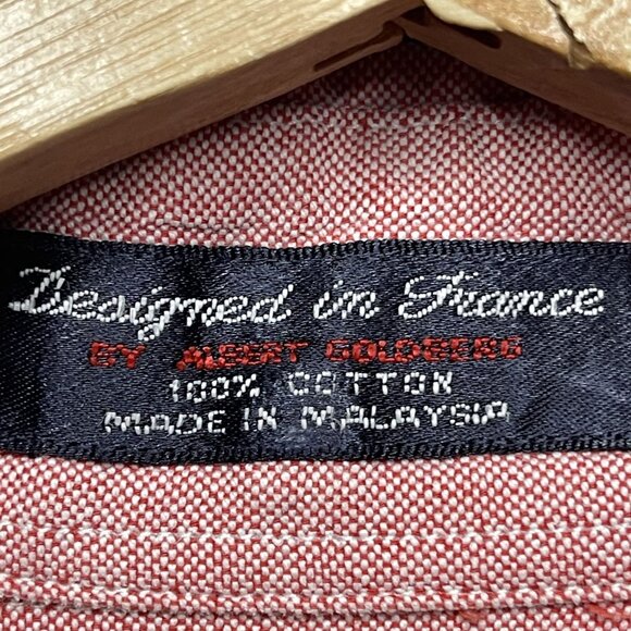 Faconnable Men's XXL Long Sleeve Button Down Shirt Pink Made in USA - Picture 3 of 7